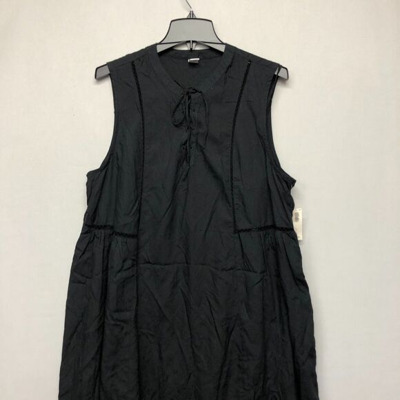 NWT Old Navy Women Sleeveless Lace Up Rayon Dress Size Extra Large Black B267 26 - Picture 9 of 13